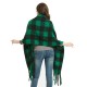 A new autumn and winter collection from Europe and America, featuring a thick, fringed green and black checkered scarf and a thick braided scarf for women A new autumn and winter collection from Europe and America, featuring a thick, fringed green and black checkered scarf and a thick braided scarf for women