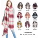 Foreign trade European and American autumn and winter new style circle sand diagonal checkered scarf, women's thickened checkered scarf shawl manufacturer Foreign trade European and American autumn and winter new style circle sand diagonal checkered scarf, women's thickened checkered scarf shawl manufacturer