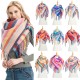 Factory direct supply for export to Europe and America, autumn and winter men's and women's scarves, scarves and shawls with stripes, full polyester knitted fringes and tassels