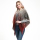 Amazon's popular European and American spring, autumn and winter full polyester herringbone-patterned triangular shawl, scarf and neck manufacturer Amazon's popular European and American spring, autumn and winter full polyester herringbone-patterned triangular shawl, scarf and neck manufacturer