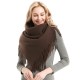 Factory direct supply of European and American style autumn and winter men's and women's full polyester knitted solid color fringed square scarves and scarves wholesale Factory direct supply of European and American style autumn and winter men's and women's full polyester knitted solid color fringed square scarves and scarves wholesale