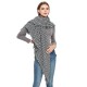 Factory direct sales and export of European and American spring, autumn and winter women's faux cashmere shawls, black and white checkered square scarves and scarves wholesale