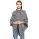 Factory direct sales and export of European and American spring, autumn and winter women's faux cashmere shawls, black and white checkered square scarves and scarves wholesale