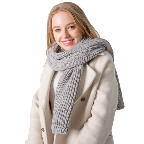 Wholesale of Korean autumn and winter new acrylic solid-color woolen scarves for men, women and couples, extended woolen scarves and shawls Wholesale of Korean autumn and winter new acrylic solid-color woolen scarves for men, women and couples, extended woolen scarves and shawls