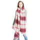 Foreign trade European and American autumn and winter new style circle sand diagonal checkered scarf, women's thickened checkered scarf shawl manufacturer Foreign trade European and American autumn and winter new style circle sand diagonal checkered scarf, women's thickened checkered scarf shawl manufacturer
