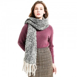 Factory direct sales of autumn and winter hoop sand, thick tassel, flower and color-blocked scarves, shawls, thick braids, thickened scarves from Tonglu
