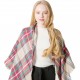 Amazon cross-border European and American spring and winter imitation cashmere seven-color checkered square scarves, triangular shawls, scarves and scarves manufacturer Amazon cross-border European and American spring and winter imitation cashmere seven-color checkered square scarves, triangular shawls, scarves and scarves manufacturer