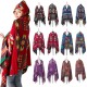Autumn and winter new Yunnan horn-buckle ethnic style hooded cape shawl Bohemian ethnic style hooded shawl manufacturer