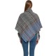 Hot-selling shawls for European and American autumn and winter, full polyester knitted fine check square scarves and scarves in stock, direct supply from the manufacturer