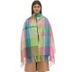 2024 New checkered scarf export autumn and winter thickened tassel scarf, rainbow scarf shawl in stock manufacturer 2024 New checkered scarf export autumn and winter thickened tassel scarf, rainbow scarf shawl in stock manufacturer