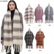 Custom manufacturer of new autumn and winter style circle sand imitation mohair jacquard tassel striped scarves and shawls for foreign trade in Europe and America Custom manufacturer of new autumn and winter style circle sand imitation mohair jacquard tassel striped scarves and shawls for foreign trade in Europe and America