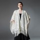 Wholesale of Amazon's hot foreign trade European and American spring, summer and autumn new solid-color fringed thin hollowed-out shawls Wholesale of Amazon's hot foreign trade European and American spring, summer and autumn new solid-color fringed thin hollowed-out shawls