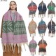 Amazon's hot 2025 new export shawl: Thickened looped tulle and thick tassel leaf scarf for autumn and winter in Europe and America