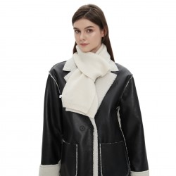 New autumn and winter woolen scarves for foreign trade, Korean-style solid color acrylic knitted scarves for male and female student couples