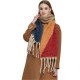 Amazon's hot new export shawl, thickened and thickened tassel jacquard geometric scarf factory for autumn and winter in Europe and America Amazon's hot new export shawl, thickened and thickened tassel jacquard geometric scarf factory for autumn and winter in Europe and America
