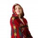Autumn and winter new Yunnan horn-buckle ethnic style hooded cape shawl Bohemian ethnic style hooded shawl manufacturer