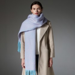 Amazon Export Europe and America 2025 Autumn/Winter new style loop yarn thick tassel jacquard scarf shawl in stock manufacturer