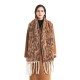 Amazon's best-selling cross-border new export European and American autumn and winter loop yarn imitation mohair water ripple jacquard scarf