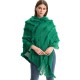 New foreign trade hooded jacket, European and American autumn and winter shawl, women's solid color hooded sweater, knitted pullover cape shawl New foreign trade hooded jacket, European and American autumn and winter shawl, women's solid color hooded sweater, knitted pullover cape shawl