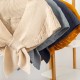 Factory direct supply of high-quality spring and autumn new Korean-style fashionable women's hollowed-out woolen knitted outer shawl
