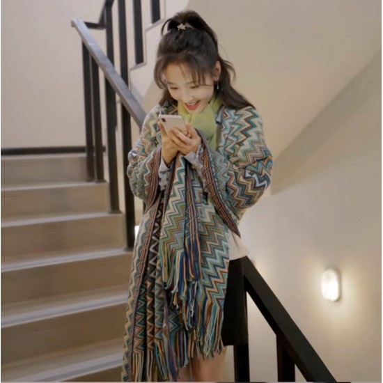 Spring and autumn Bohemian ethnic style travel shawl, summer blanket, European and American knitted blanket, office air conditioning shawl Spring and autumn Bohemian ethnic style travel shawl, summer blanket, European and American knitted blanket, office air conditioning shawl