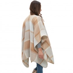 Factory direct supply to Amazon cross-border trade, new autumn and winter season women's faux cashmere double-sided checkered shawls for Europe and America