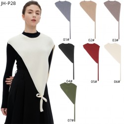 Amazon mid-to-high-end foreign trade spring, summer and autumn new products: thin outerwear shirts, short-sleeved triangular knitted shawls