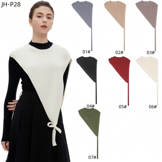 Amazon mid-to-high-end foreign trade spring, summer and autumn new products: thin outerwear shirts, short-sleeved triangular knitted shawls