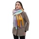 Manufacturer's in-stock cross-border hot items, new autumn and winter men's and women's checkered scarves with loop yarn and thick tassels for Europe and America Manufacturer's in-stock cross-border hot items, new autumn and winter men's and women's checkered scarves with loop yarn and thick tassels for Europe and America