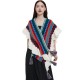 New style cape, European, American, spring, autumn and winter women's travel, ethnic style ruffled knitted shawl from the manufacturer New style cape, European, American, spring, autumn and winter women's travel, ethnic style ruffled knitted shawl from the manufacturer