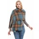 Wholesale of new retro checkered scarves and women's shawls for autumn and winter in Europe and America through cross-border trade Wholesale of new retro checkered scarves and women's shawls for autumn and winter in Europe and America through cross-border trade