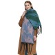 Wholesale manufacturer of thickened loop gauze scarves, thick tassels, five-pointed stars and color-blocked star scarves for autumn and winter in Europe and America Wholesale manufacturer of thickened loop gauze scarves, thick tassels, five-pointed stars and color-blocked star scarves for autumn and winter in Europe and America