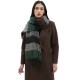 Factory direct supply of 2025 new cross-border export European and American autumn and winter men's and women's scarves, striped tassel scarves and shawls