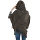 Wholesale of new solid-color striped fringed hooded capes for women in spring, autumn and winter in Europe and America Wholesale of new solid-color striped fringed hooded capes for women in spring, autumn and winter in Europe and America