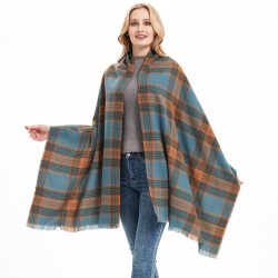 Wholesale of new retro checkered scarves and women's shawls for autumn and winter in Europe and America through cross-border trade
