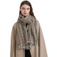 Manufacturer's export of European and American small checkered scarves and shawls for both autumn and winter, Korean-style student warm retro scarves