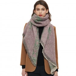 Cross-border hot foreign trade new thickened scarf, European and American autumn and winter looped Christmas tree diagonal scarf manufacturer