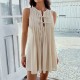 Di Yun's 2025 Spring/Summer cross-border European and American casual vacation style solid color, pleated sleeveless mini dress for children