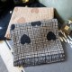 Wholesale and in-stock manufacturer of new autumn and winter women's fine checkered large heart-shaped scarves and shawls for foreign trade in Japan and South Korea Wholesale and in-stock manufacturer of new autumn and winter women's fine checkered large heart-shaped scarves and shawls for foreign trade in Japan and South Korea