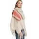 Custom manufacturer of new thickened and long fringed scarves and shawls for autumn and winter in Europe and America Custom manufacturer of new thickened and long fringed scarves and shawls for autumn and winter in Europe and America