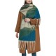 New thickened and warm women's autumn and winter scarf with European and American imitation mohair, loop yarn and geometric thick tassel New thickened and warm women's autumn and winter scarf with European and American imitation mohair, loop yarn and geometric thick tassel