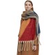 Amazon's hot new export shawl, thickened and thickened tassel jacquard geometric scarf factory for autumn and winter in Europe and America Amazon's hot new export shawl, thickened and thickened tassel jacquard geometric scarf factory for autumn and winter in Europe and America
