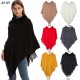Factory direct supply for export to Europe, America, spring, autumn and winter, sequined solid-color pullover, wool-neck shawl wholesale, knitted cape Factory direct supply for export to Europe, America, spring, autumn and winter, sequined solid-color pullover, wool-neck shawl wholesale, knitted cape