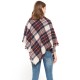 Factory direct supply of Amazon's hot spring, autumn and winter new tweed square scarves, split shawls, women's checked triangular scarves and scarves