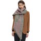 Cross-border hot foreign trade new thickened scarf, European and American autumn and winter looped Christmas tree diagonal scarf manufacturer Cross-border hot foreign trade new thickened scarf, European and American autumn and winter looped Christmas tree diagonal scarf manufacturer
