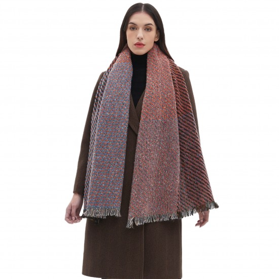 Wholesale of men's and women's scarves and shawls for autumn and winter in Europe and America, with floral patterns, short beards and fringed fur, from Tonglu factory Wholesale of men's and women's scarves and shawls for autumn and winter in Europe and America, with floral patterns, short beards and fringed fur, from Tonglu factory