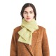 Cross-border Foreign Trade 2025 New Autumn and Winter Korean version male and female student faux cashmere with floral patterns solid color knitted woolen scarves