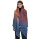 New cross-border Amazon export women's shawl, thickened looped yarn striped diagonal scarf for autumn and winter in Europe and America New cross-border Amazon export women's shawl, thickened looped yarn striped diagonal scarf for autumn and winter in Europe and America