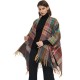 New European and American style with sleeves and cuffs shawl for spring, autumn and winter travel, ethnic style Su split shawl