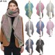 Cross-border hot foreign trade new thickened scarf, European and American autumn and winter looped Christmas tree diagonal scarf manufacturer Cross-border hot foreign trade new thickened scarf, European and American autumn and winter looped Christmas tree diagonal scarf manufacturer